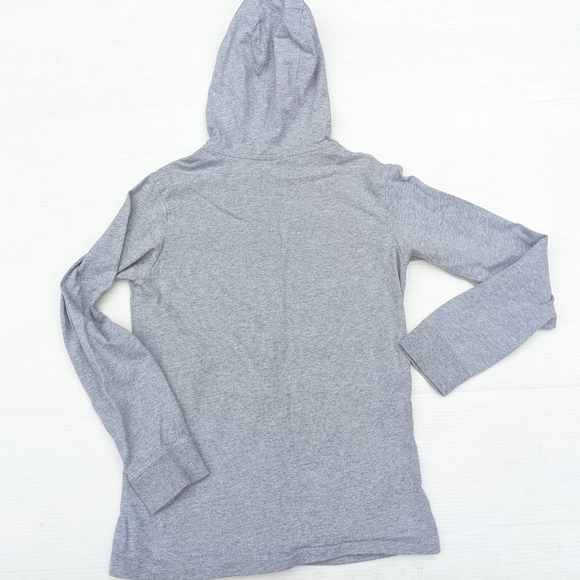 NIKE kids heathered gray zip-up hoodie sweatshirt jacket - Picture 4 of 6
